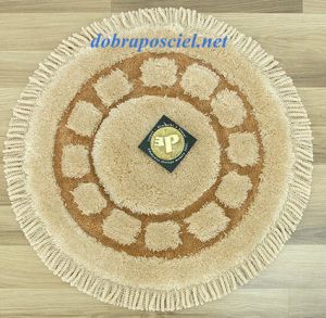 Dywanik łazienkowy koło fi 70 Mix-82 Jasny beż